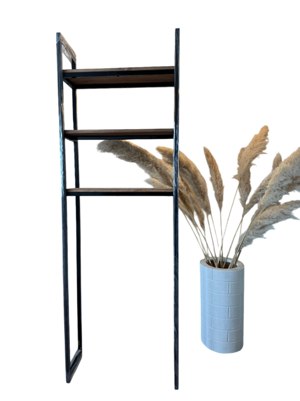 Producto - ORGANIZADOR INODORO 3 ESTANTES HIERRO Y MADERA