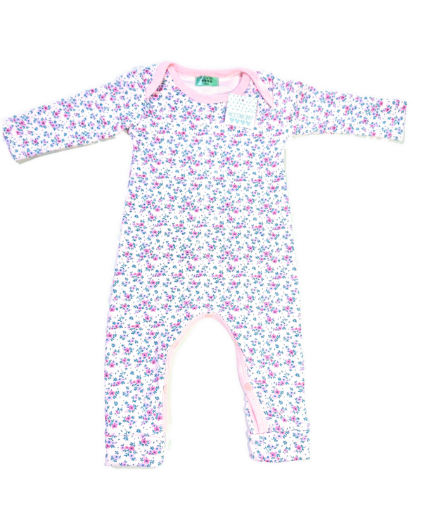 Producto - Enterito interlock rosa flores