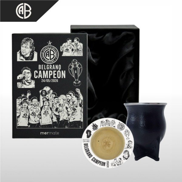 Producto - BOX MATE CON BOMBILLA Y CAJA DE PRESENTACIÓN EXCLUSIVO BELGRANO CAMPEÓN - 3