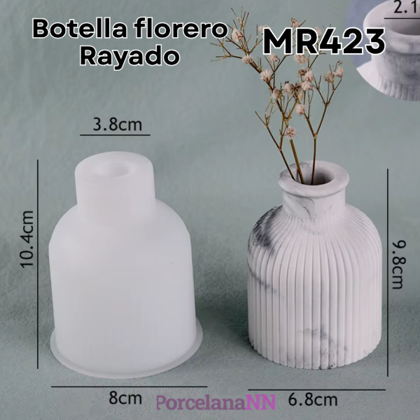 Producto - Botella florero Rayado MR423