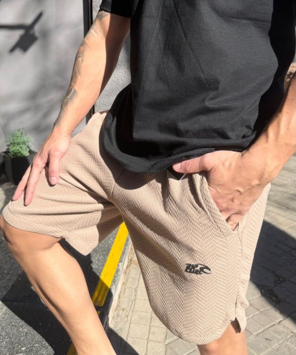 Producto - Bermuda tejida beige