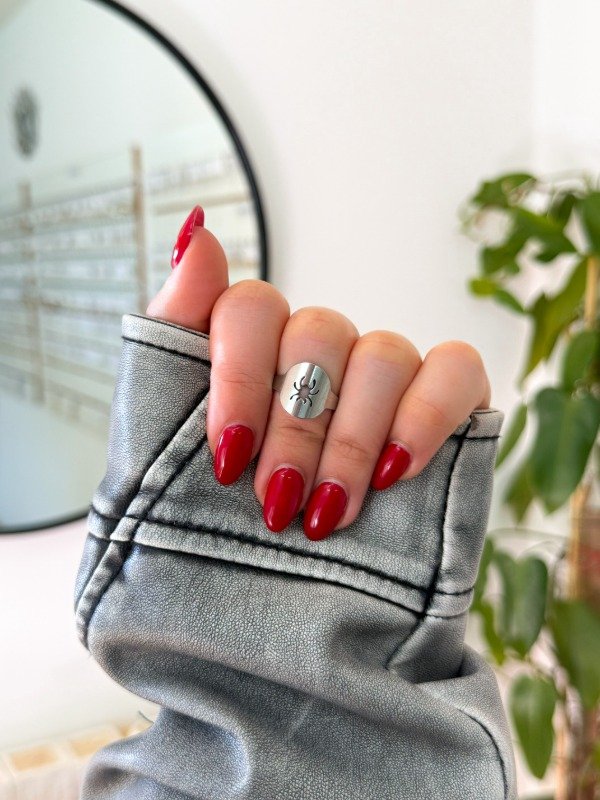 Producto - Anillo acero quirúrgico araña talle 7