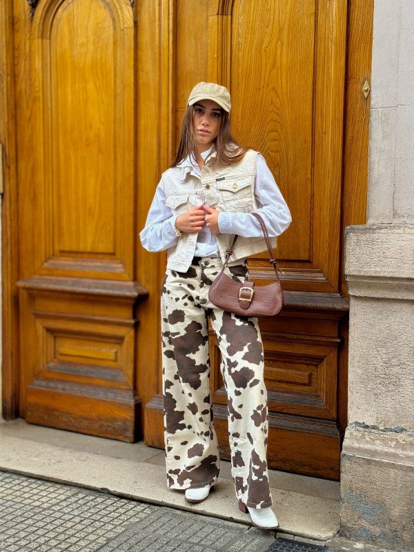 Producto - PANTALON VACA DA VINCI MARRON Y BEIGE