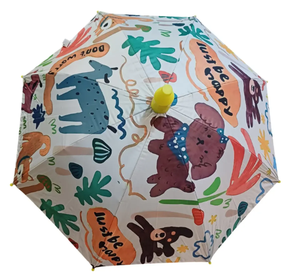Producto - Paraguas Infantil. Diseños divertidos. Funda de cono de helado plegable. - 5