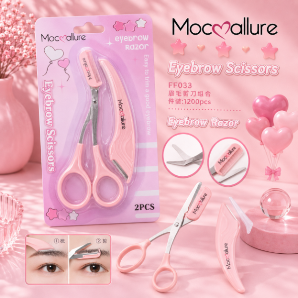 Producto - SET TIJERA PARA CEJA CON PERFILADOR FF033