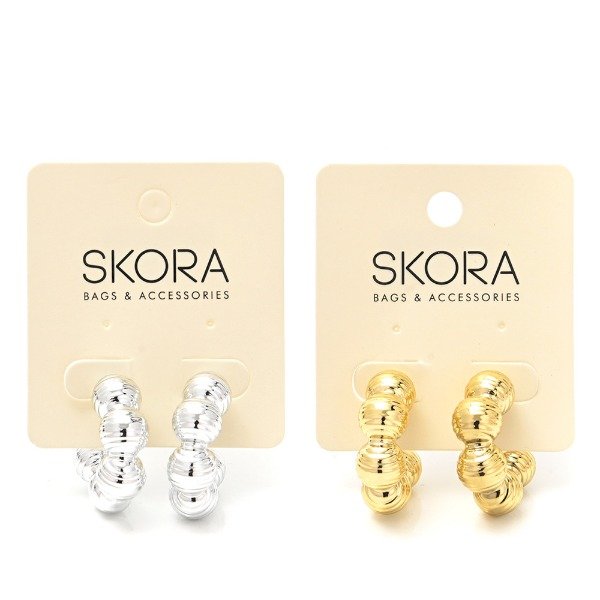 Producto - Aro argolla mediana bolitas 402632