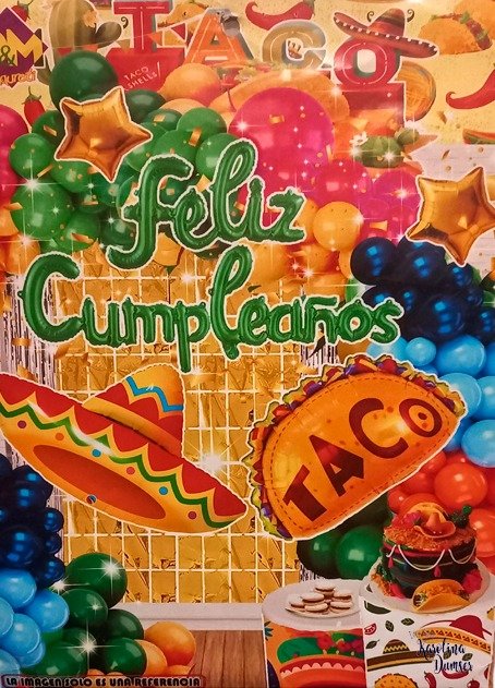 Producto - Set de Globos Fiesta Mexicana y Deco Party