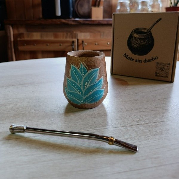 Producto - Mate de Algarrobo flor-mariposa