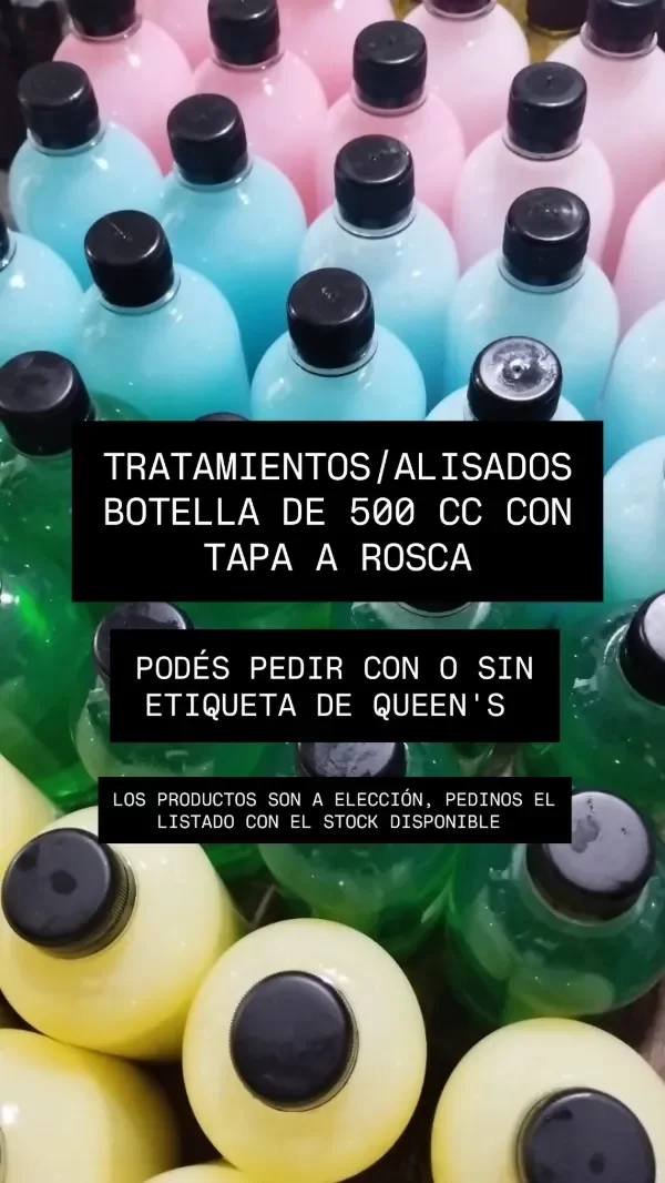 Producto - Alisados y tratamientos Queen's - botella de 500 cc x 100