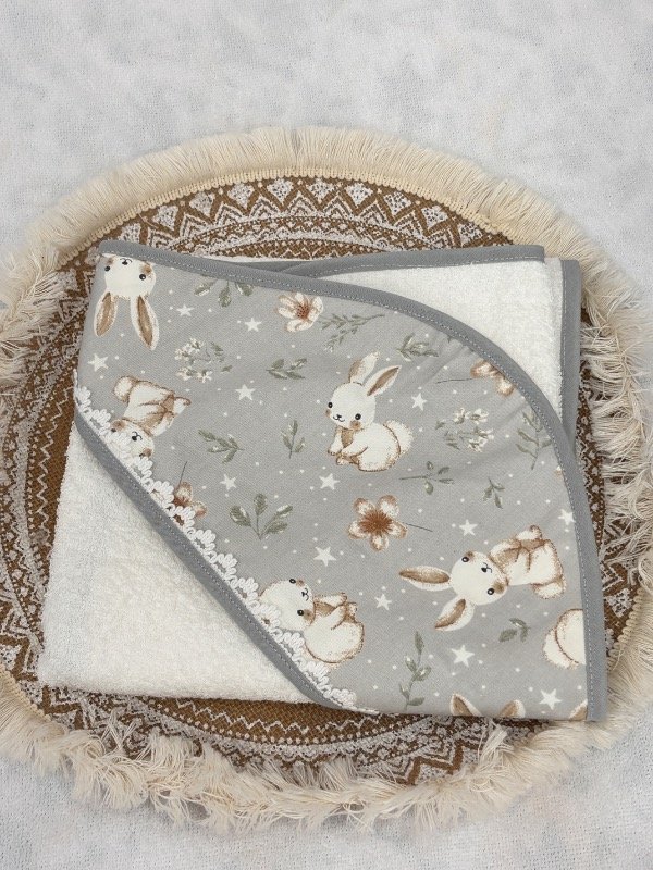 Producto - Toallon puntilla bunny and flowers