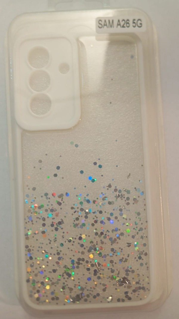 Producto - Funda Glitter Galaxy Blanco para Samsung A26