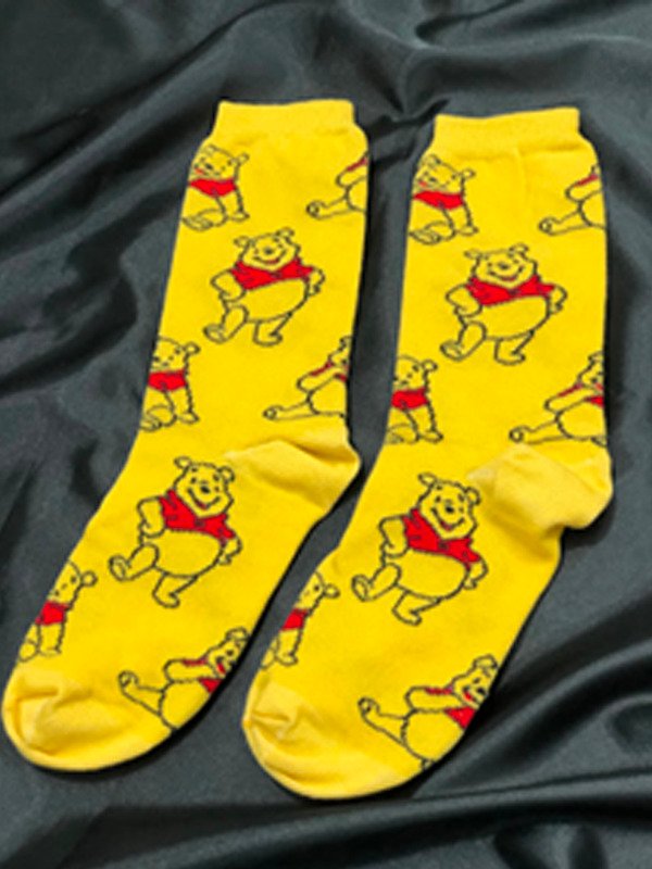 Producto - Medias 1/2 caña Pooh amarillas