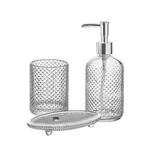Producto - Set de Baño Vidrio x3pcs