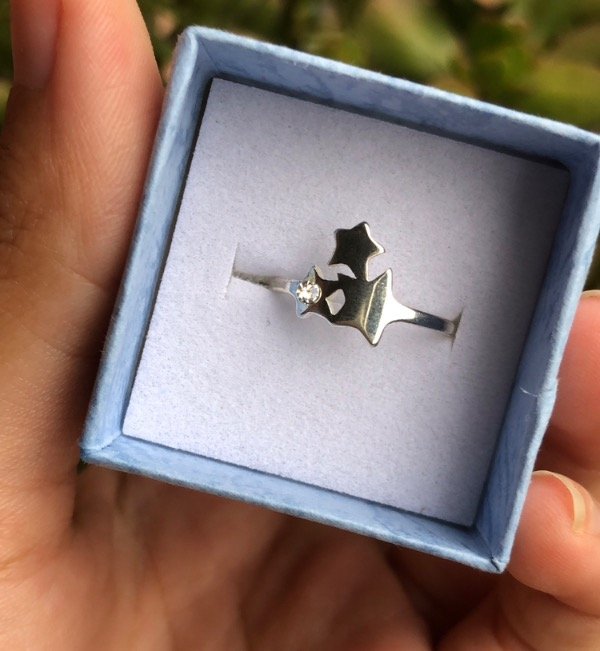Producto - Anillo tres estrellas (talle 16)