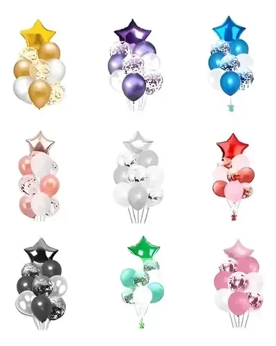 Producto - Set de globos estrella x9u - 0