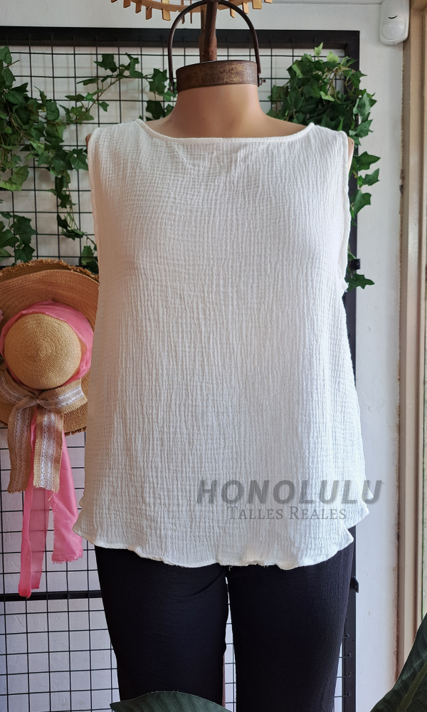 Producto - Musculosa Paz Blanca