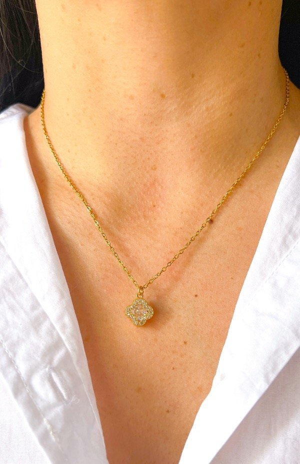 Producto - Collar Flora (A. Dorado )