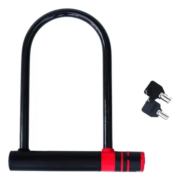 Producto - CANDADO TRABA U ACERO CON 2 LLAVES PARA BICI Y MOTO