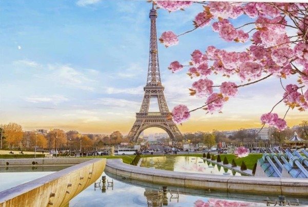 Producto - Kit De Pintura Con Diamantes Diamond Painting 50x65cm- Primavera en París