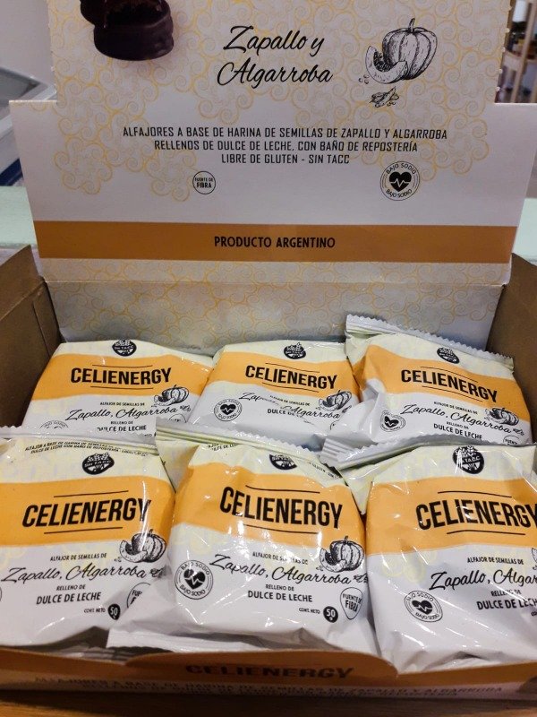 Producto - Alfajor Celienergy Zapallo