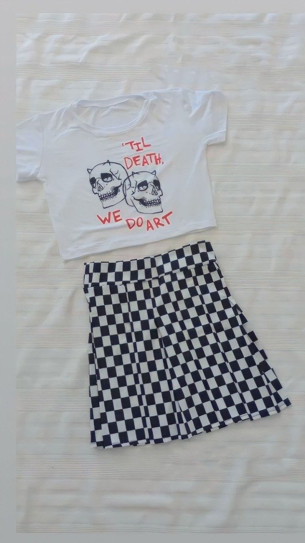 Pollera ajedrez — imagen 4