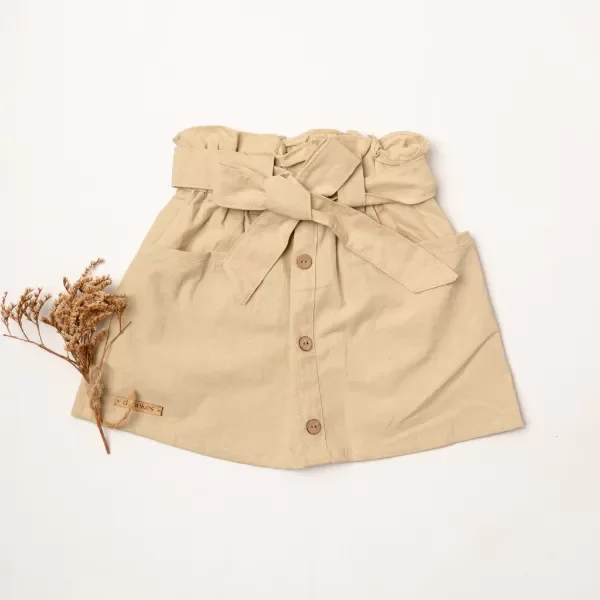 Producto - Pollera Isaura Arena - 1