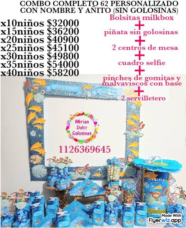 Producto - Combo completo 62 el principito sin golosinas