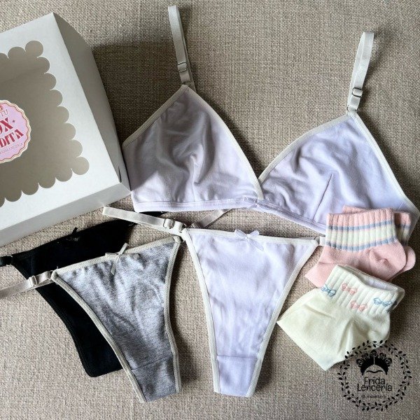 Producto - Box Fridita Triangulito Algodón s/ armar