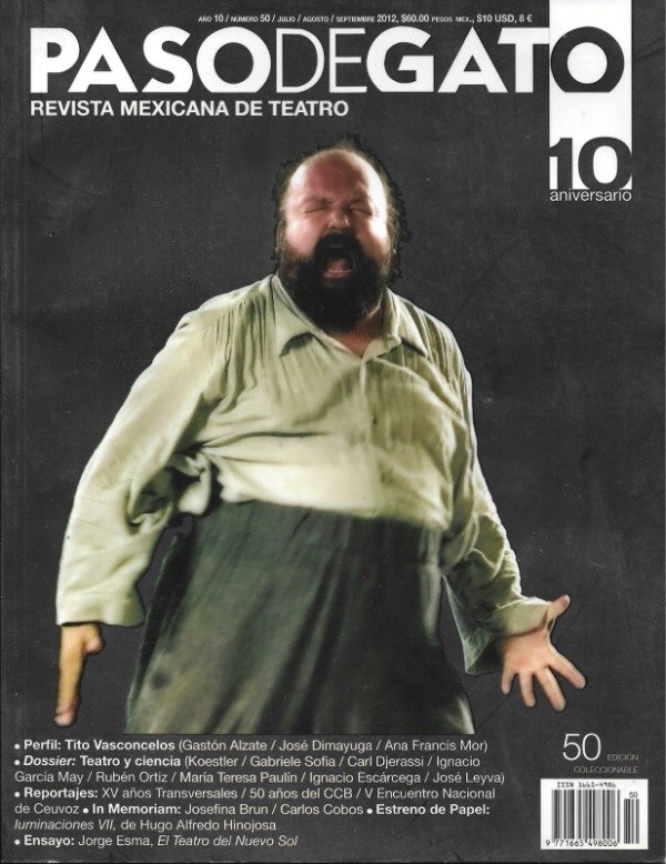 Producto - Revista Paso de gato 50. Obra: Iluminaciones VII de Hugo Alfredo Hinojosa