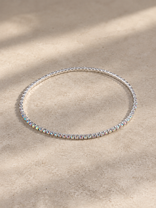 Producto - Pulsera elástica acero blanco