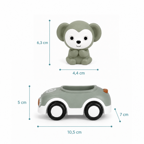 Producto - NT-153 PACK  X 6 AUTOS Y TITERES DE DEDO SELVA - 2
