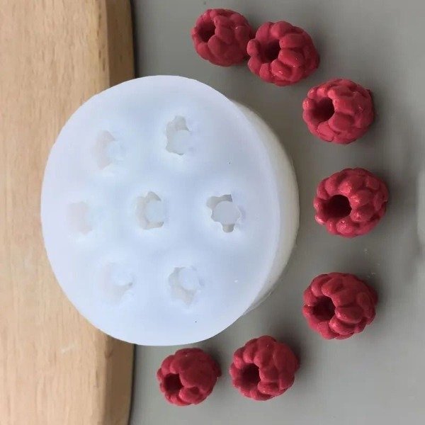 Producto - Frambuesas / moras de 1 cm Molde de silicona Soft