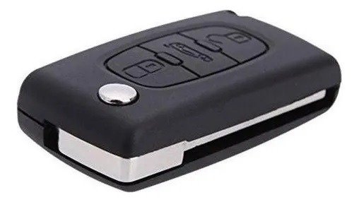 Producto - CARCASA PEUGEOT CITROEN NAVAJA 3 BOTONES HU83 CON PORTAPILA CON BAÚL CE0536