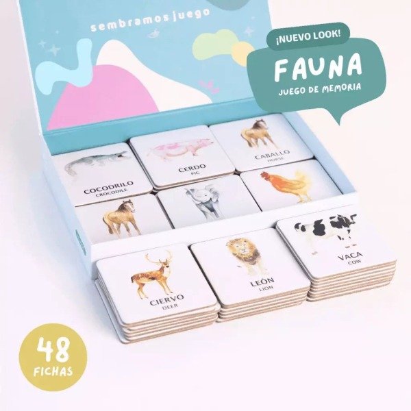 Producto - Juego de memoria fauna