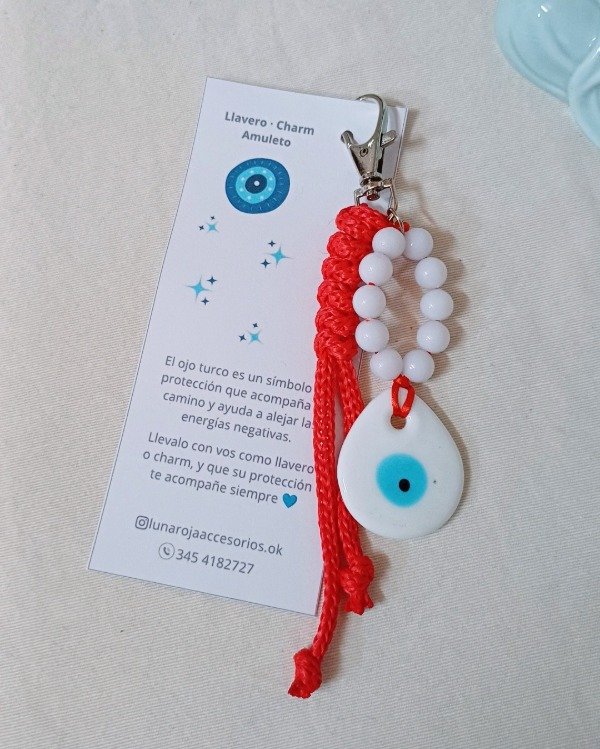 Producto - Llavero Rojo Ojo Turco - 3