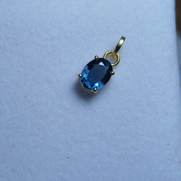 Producto - Dije Oro 18 kt. con topacio london blue (tratado) - (sin cadena) - 8