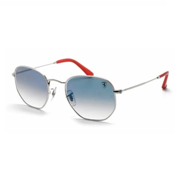 Producto - FERRARI-HEXAGONAL CELESTE DEGRADÉ PATILLA PUNTA ROJA