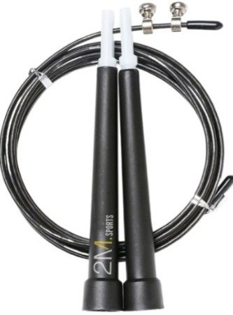 Producto - SOGA DE SALTO CROSSFIT - MANGO DE ALUMINIO - RODAMIENTO - CABLE DE ACERO