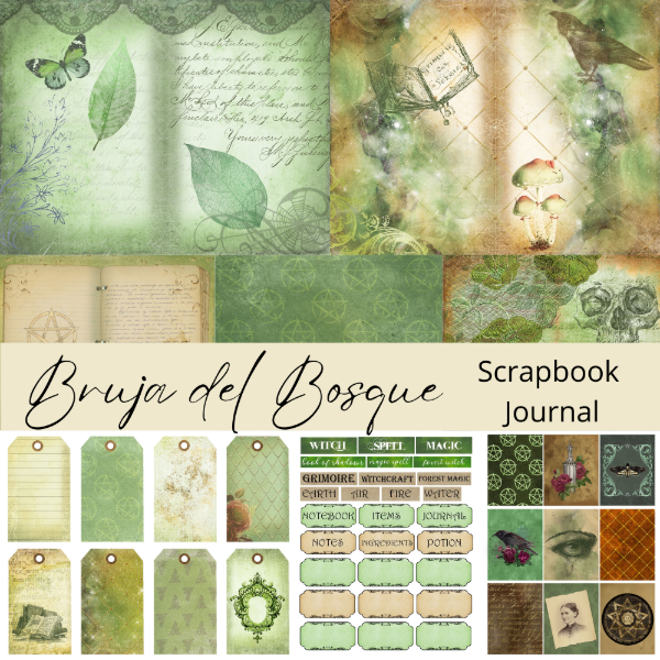 Producto - Colección Bruja del Bosque - Scrapbook y Journal - SC68