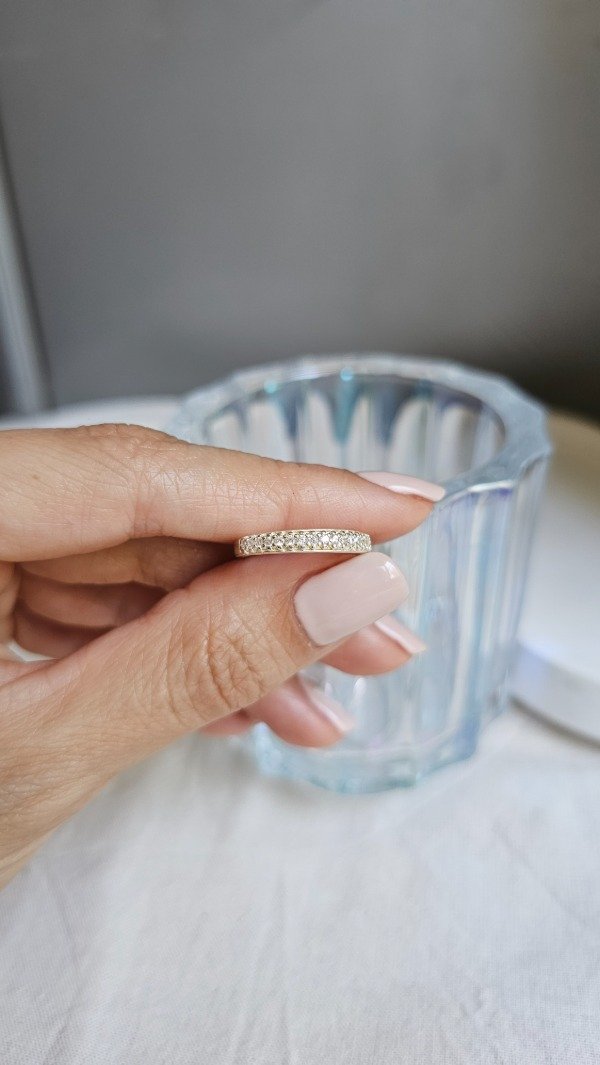 Producto - Anillo sin fin micropave 16mm. Plata