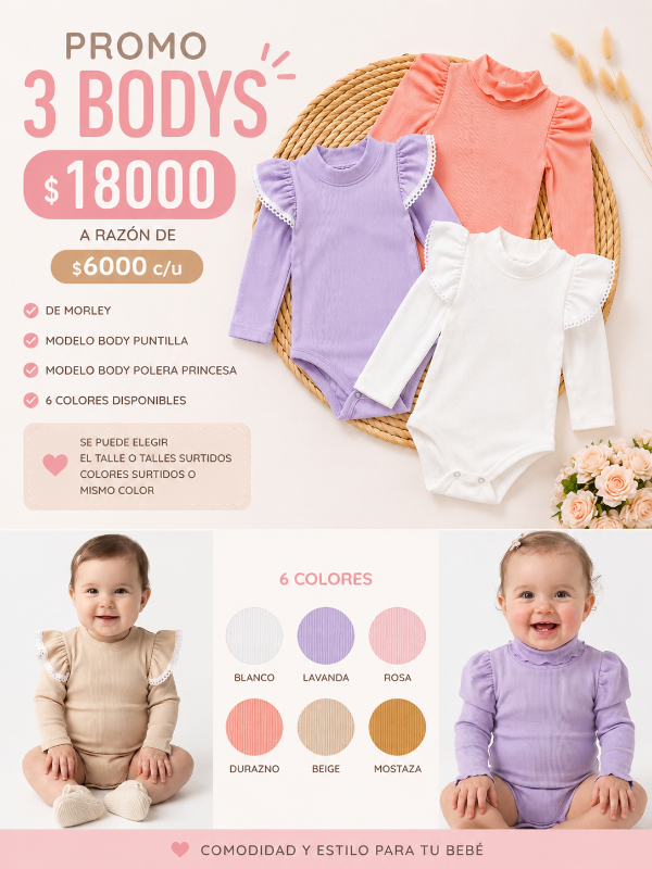 Producto - PROMO X 3 BODYS