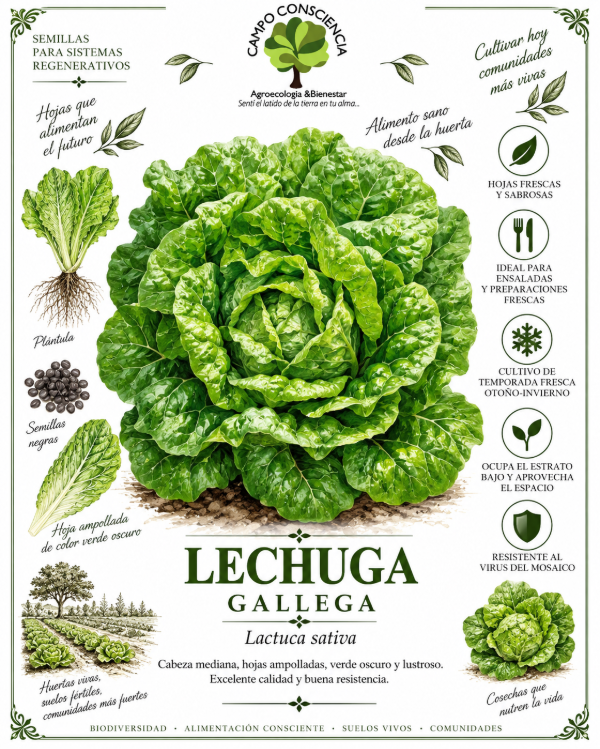 Producto - Lechuga Gallega - Semillas Agroecológicas