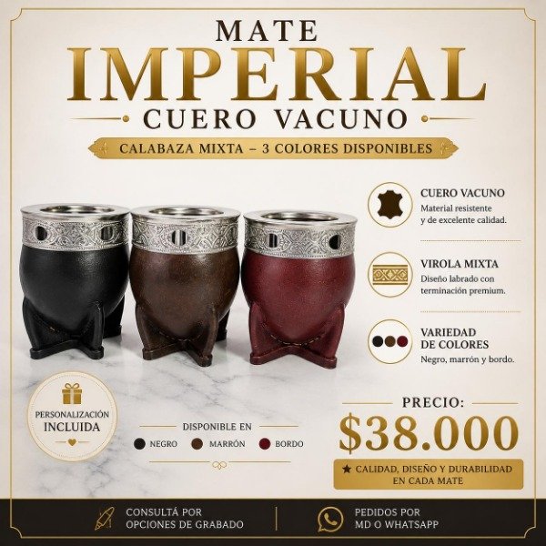 Producto - Mate Imperial calabaza