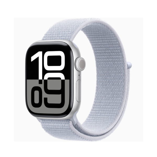 Producto - Apple Watch Series 10 -  42mm Silver con correa Blue Cloud Sport Loop