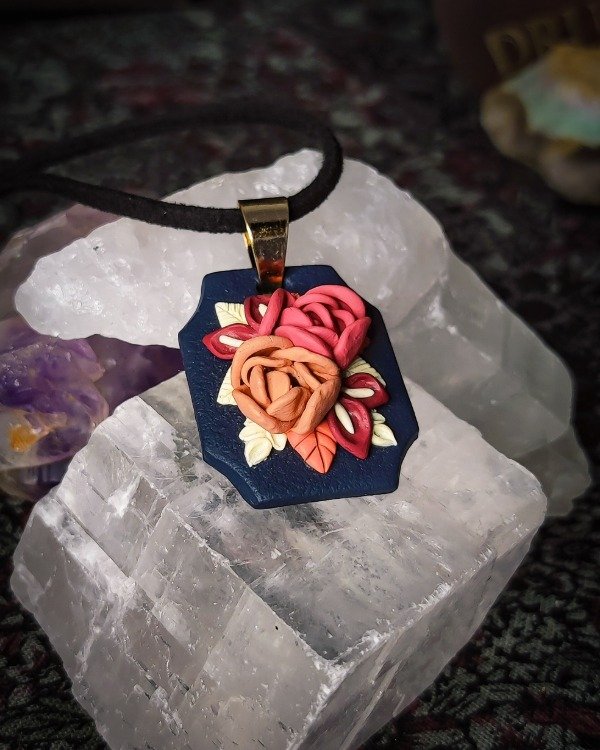 Producto - Cuadrito Floral Vintage - Navy