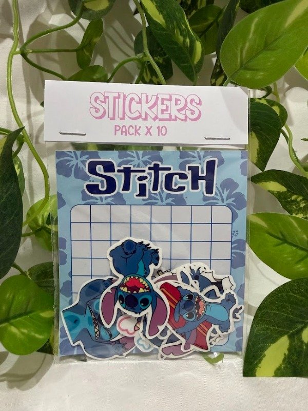 Producto - Pack X 10 Stickers - Stich