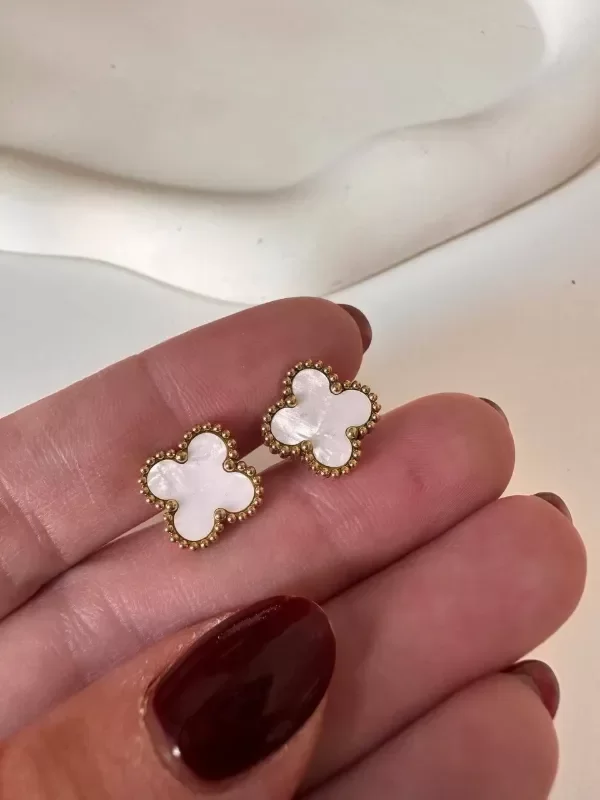 Producto - Aros Cleef blanco