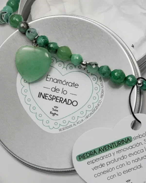 Producto - Collar Acero Melina [Piedra Aventurina] - 0