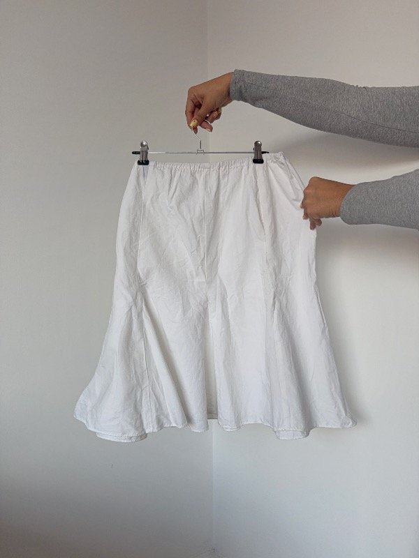 Producto - Falda Midi Blanca T. M