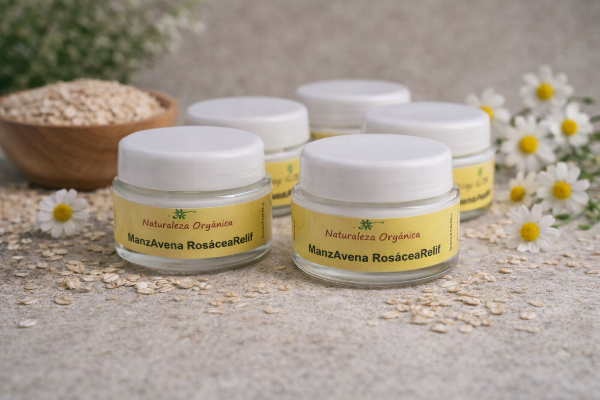 Producto - Pack 4 Cremas Naturales Manzanilla y Avena Piel Sensible ManzAvena 200 g - 6